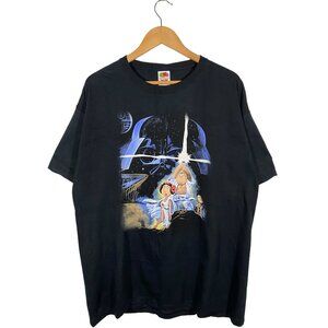 2007 Family Guy Blue Harvest Star Wars Parody Graphic Tee black men's size XL